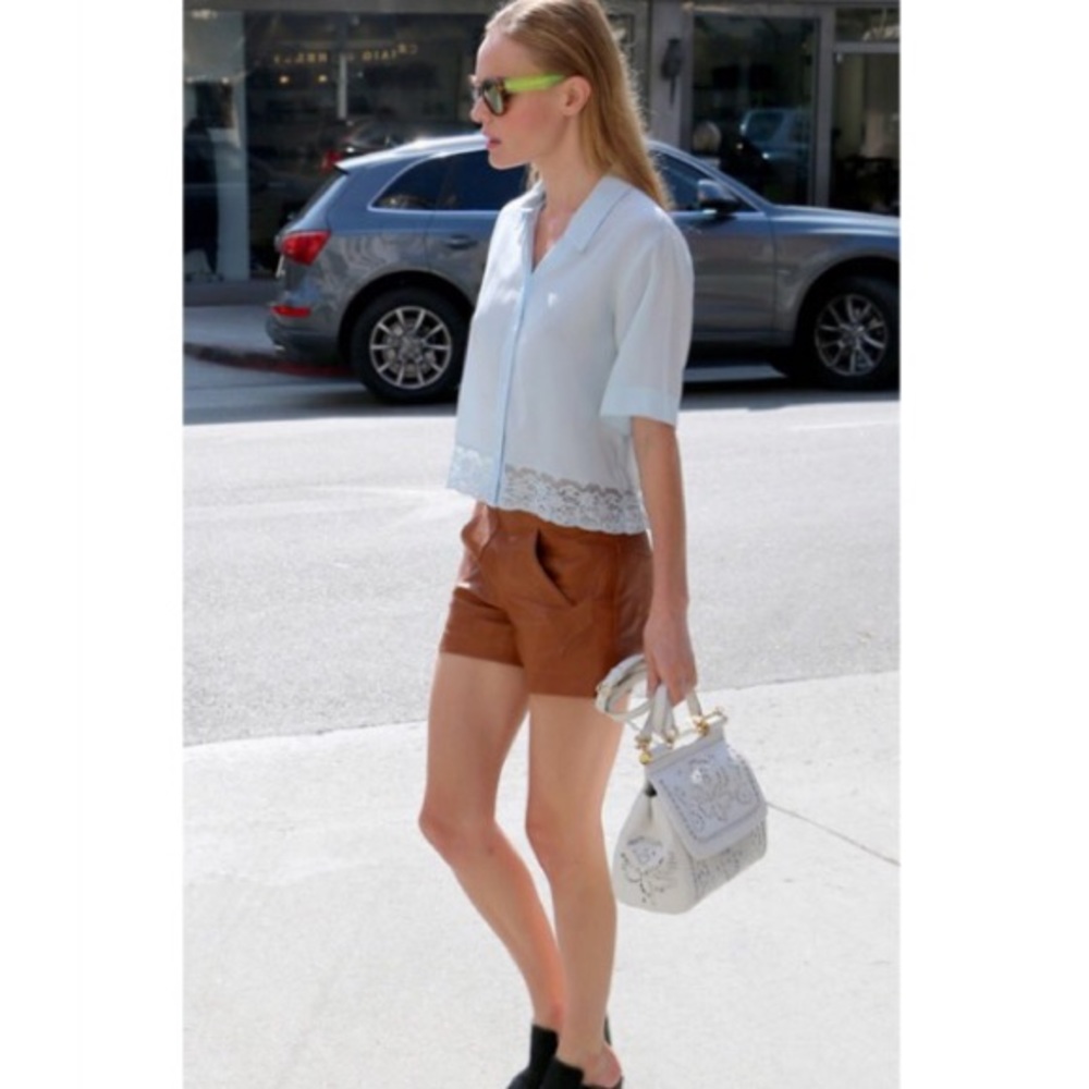 ✨DALLIN CHASE✨Brown Leather Shorts